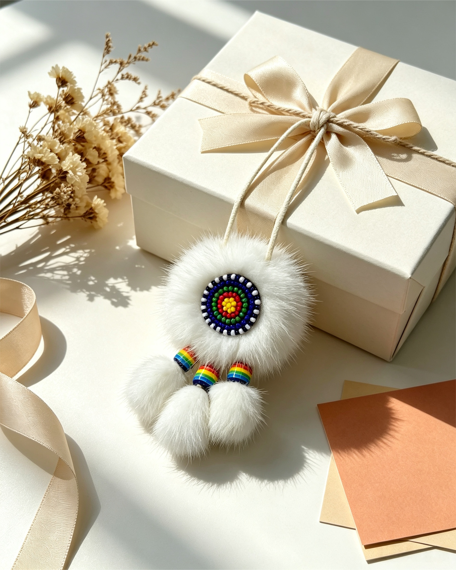 Double-sided Ewenki Sunflower Ornament - Image 7