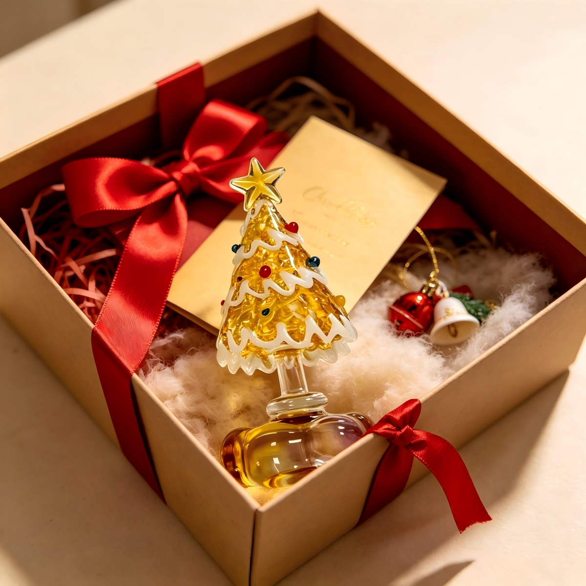 Handcrafted Glass Christmas Tree Figurine - Image 7