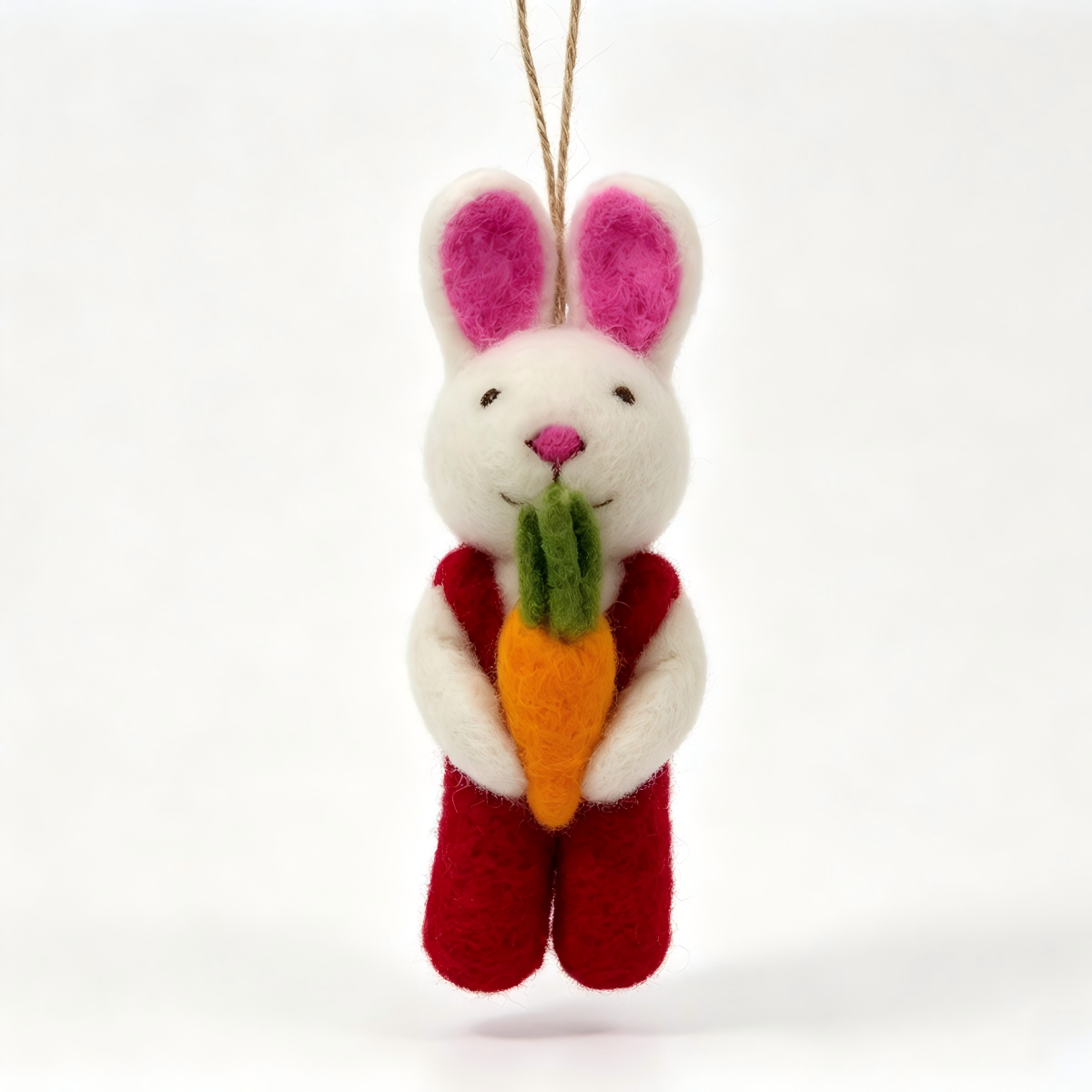 Handmade Felt Bunny Bag Charm