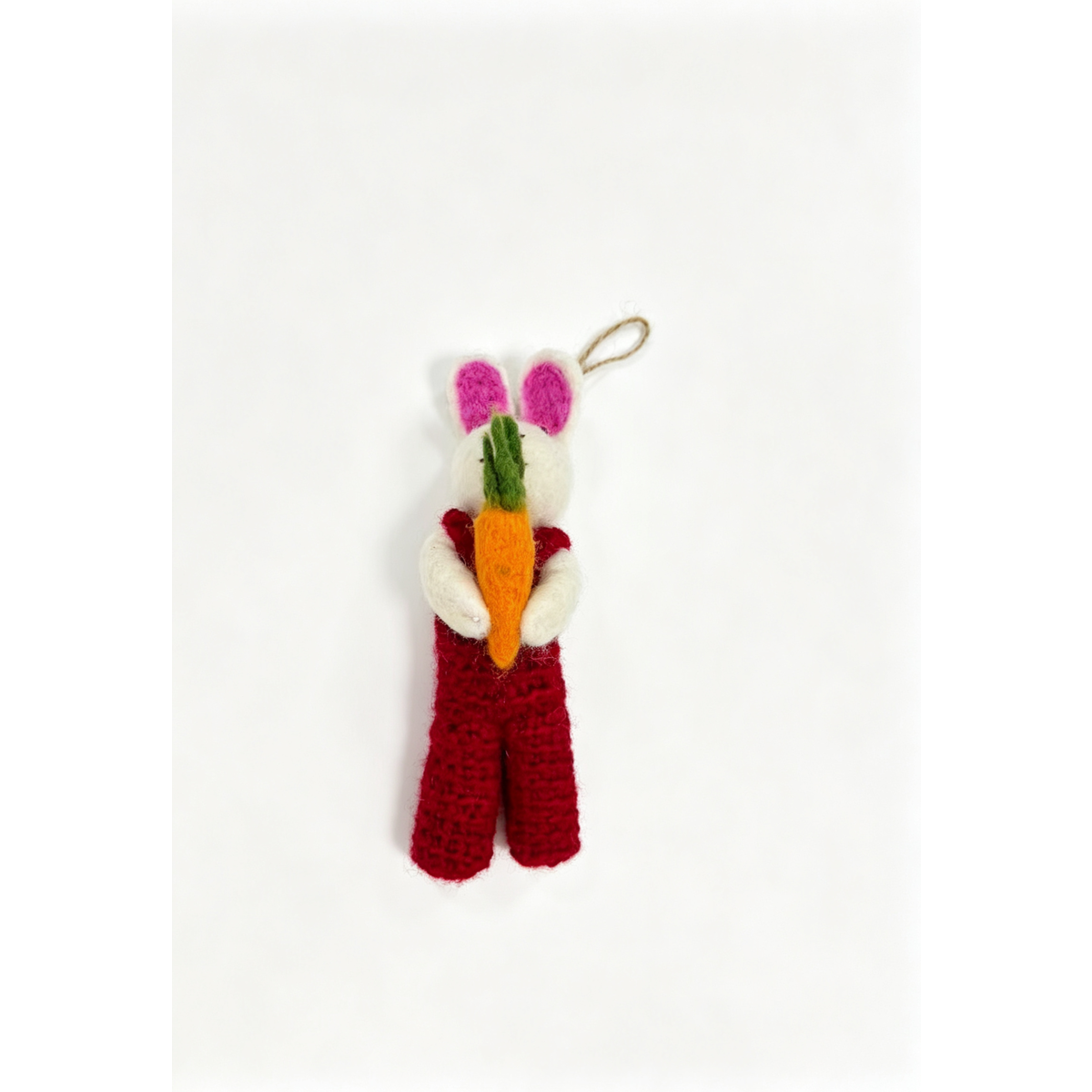 Handmade Felt Bunny Bag Charm - Image 2