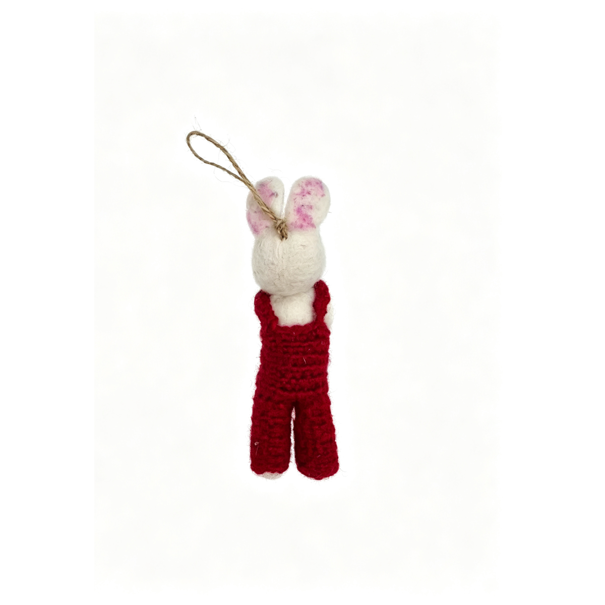 Handmade Felt Bunny Bag Charm - Image 3