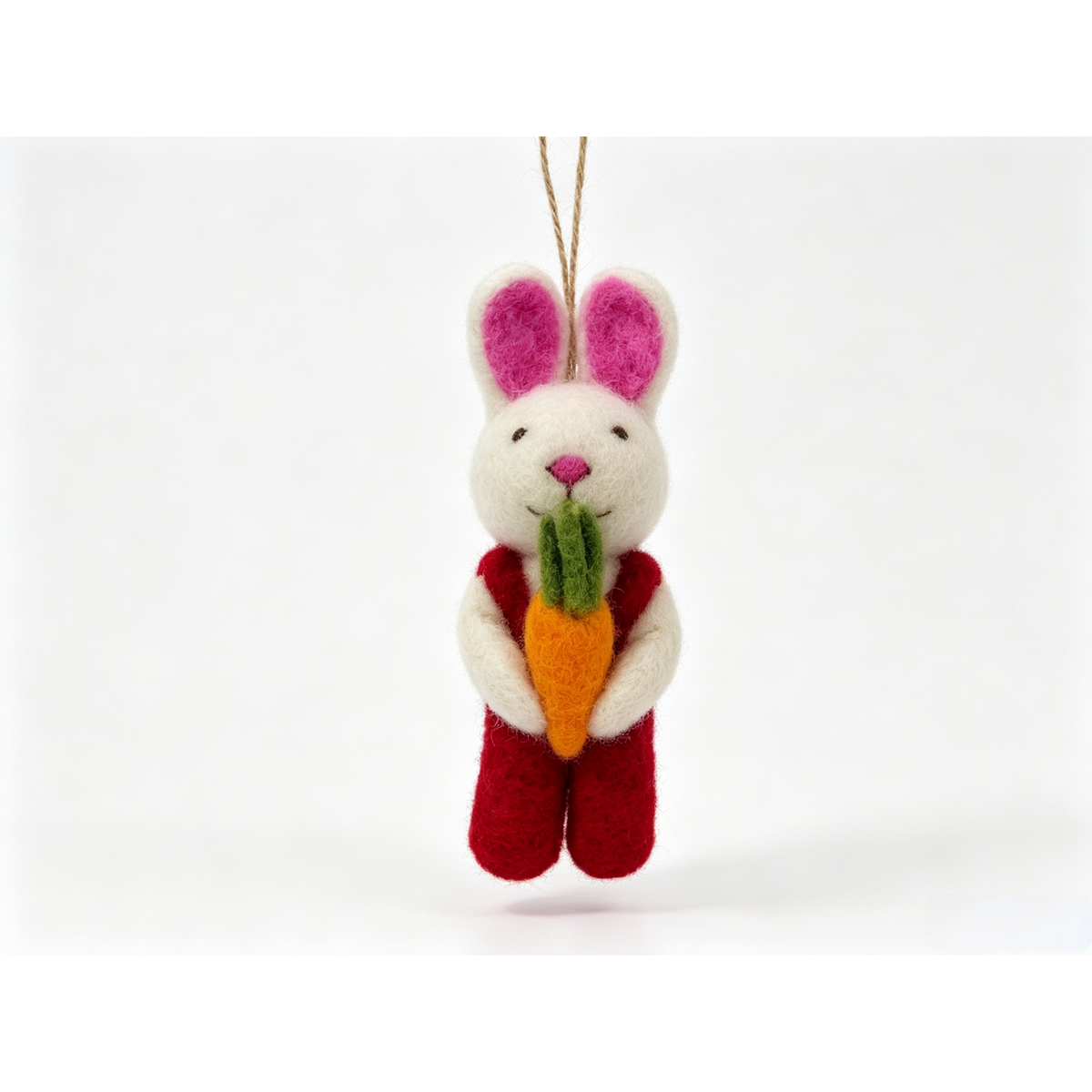 Handmade Felt Bunny Bag Charm - Image 4