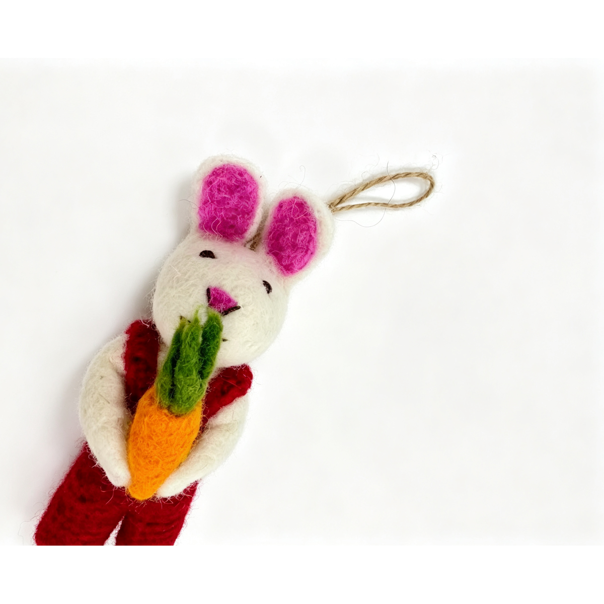 Handmade Felt Bunny Bag Charm - Image 5