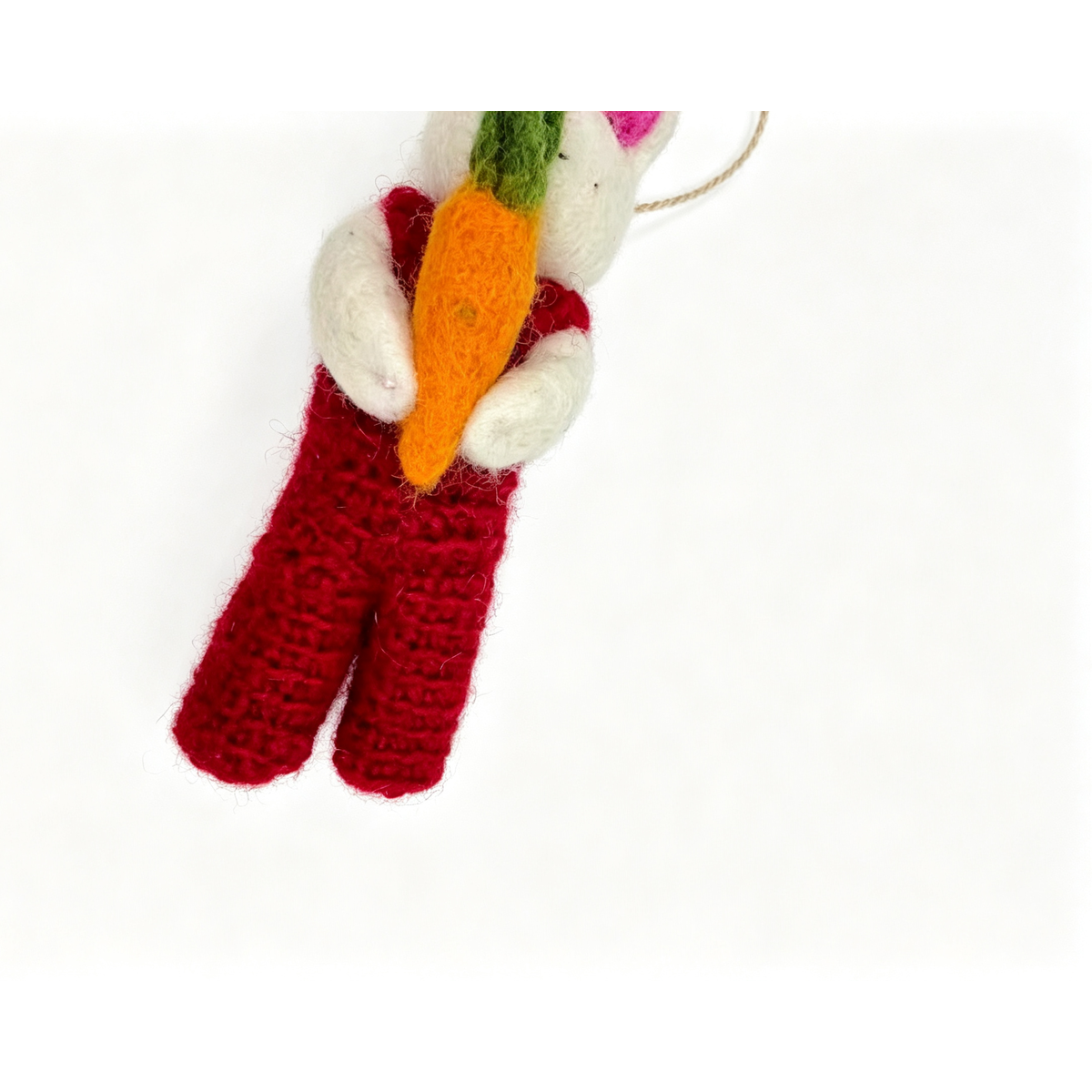 Handmade Felt Bunny Bag Charm - Image 6