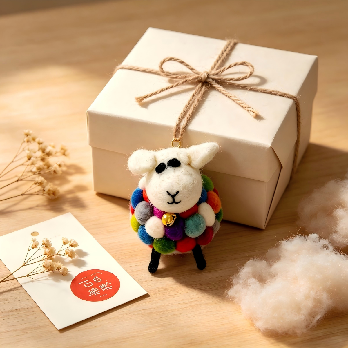 Handmade Felt Lamb Ornament - Image 8