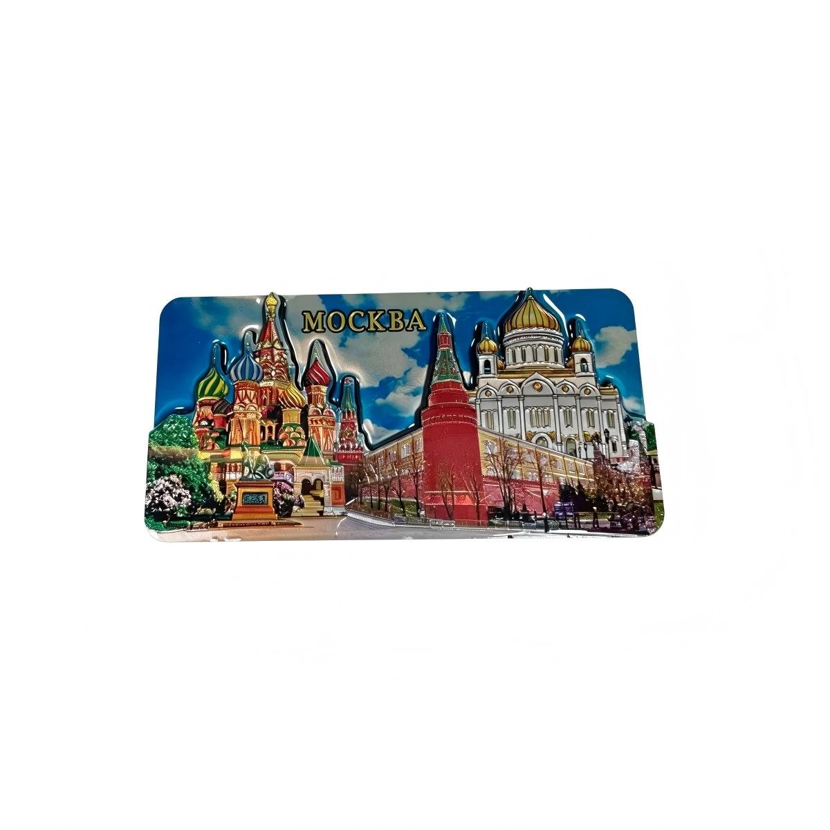 Handmade Square Platinum Fridge Magnet