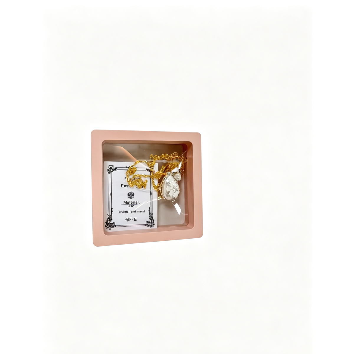 Lucky Egg Enamel Pendant Necklace - Image 5