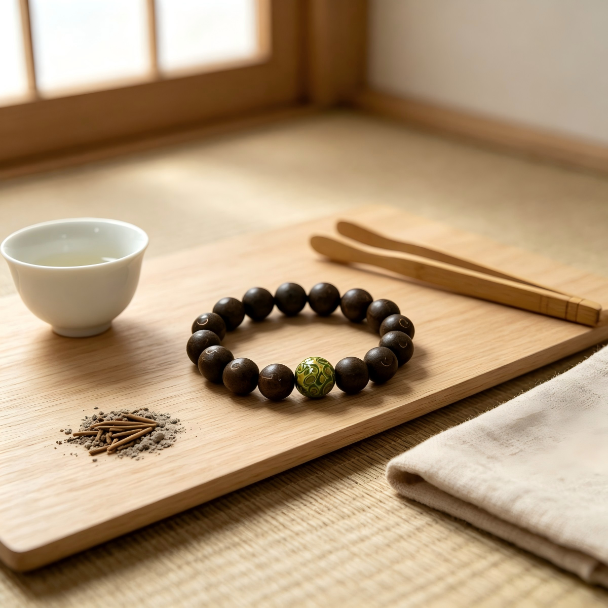 Serenity Wooden Bead Bracelet10