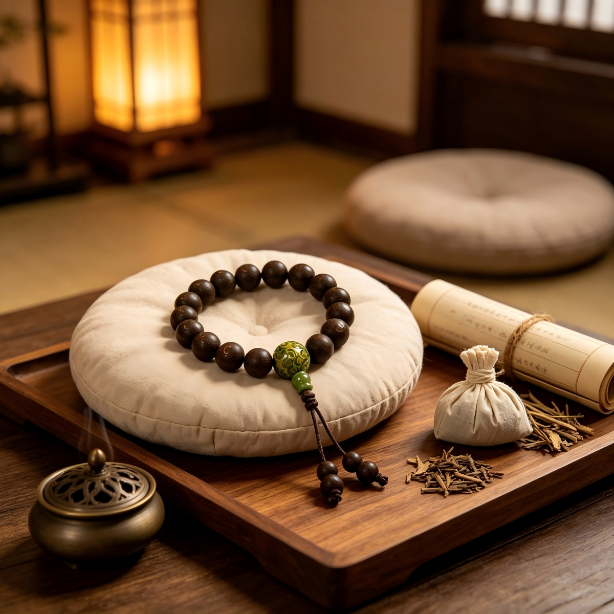 Serenity Wooden Bead Bracelet (10mm) - Image 10